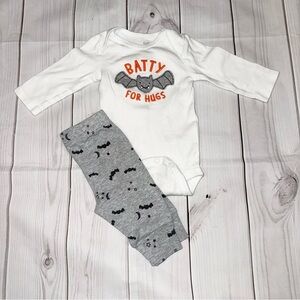 Cute Bat First Halloween outfit  - Size 3Months